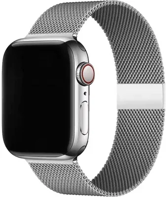 Immagine prodotto di Bracciale in metallo color argento, compatibile con Apple Watch, color oro, 42/44 mm. Elegante cinturino per orologio - CHPN
