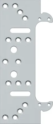 Produktbild von SIMONS Befestigungsplatte für Futterzarge zu TECTUS TE340 3D, Stahl verzinkt