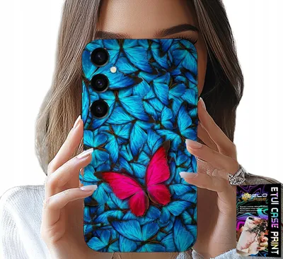 Produktbild von Hülle Für Samsung Galaxy A16 4/5G - Blau Schmetterling, Schmetterling, Feminine Designs