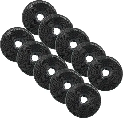 Produktbild von vhbw 10x Aktivkohlefilter kompatibel mit AEG DVE5671HG, DVE5971HB, DVB5860B, DVB5870B, DVE5971HG, DPE4941M, DVB5560B, DPE4641M Dunstabzugshaube