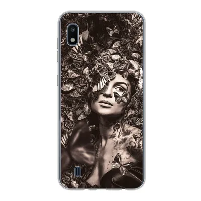 Produktbild von MuchoWow® Handyhülle Schutzhülle Hülle für Samsung Galaxy A10 Frau - Tiere - Pflanzen Silikon Softcase Handy Hülle - Schutzhülle