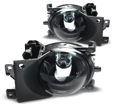 Produktbild von Nebelscheinwerfer 2x NSW Klarglas schwarz + Birnen H8 für BMW 5er E39 Facelift