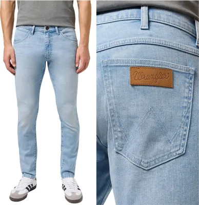 Obrázek produktu pro WRANGLER, pánské džíny, rovný střih, BRYSON, W33 L32, modré, džíny, baggy jeans, buggy