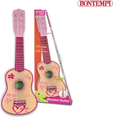 Obrázok produktu pre BONTEMPI drevená gitara so 6 strunami, 22 5572 | Bontempi