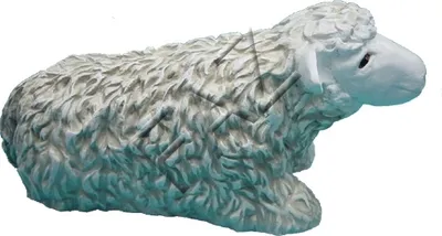 Produktbild von Design Schaf liegend Figur Garten Statue Skulptur Figuren Skulpturen Deko Neu