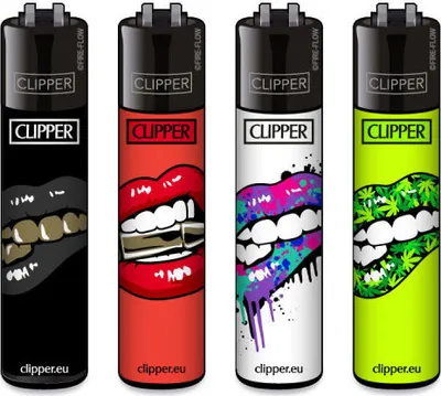 Produktbild von Clipper Reibradfeuerzeuge Lips, Lighter, 4 Stück