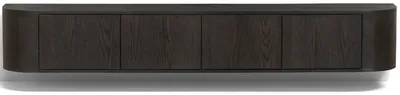 Produktbild von Lowboard Novero 220 x 33 x 35 cm Eichenholzfurnier Espresso