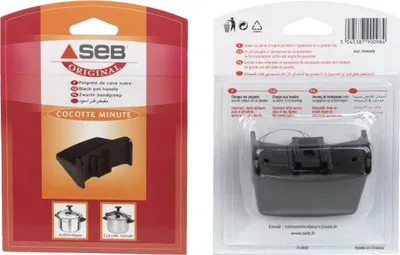 Produktbild von SEB 790098, Griff, Schwarz, 175 mm, 125 mm, 36 mm, 45 g
