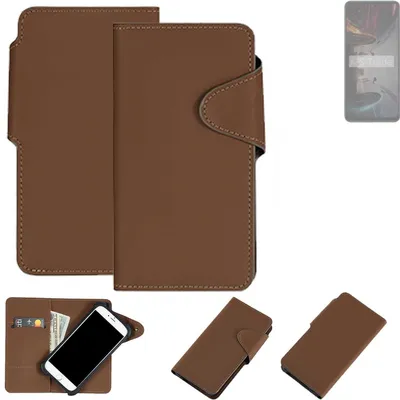 Produktbild von K-S-Trade Schutzhülle Klapphülle Kunstleder kompatibel mit Xiaomi POCO X5 5G braun Handy Hülle Wallet Case