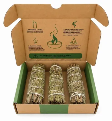Zdjęcie produktu dla Kadzidła rozmarynowe, 10 cm, 3 sztuki, naturalna aromaterapia do kuchni