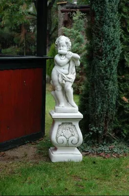 Image de Garçon 70cm Figure Statue Statues Jardin Décoration Déco 284 Nouveau