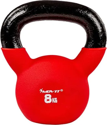 Obrázok produktu pre Kettlebell činka neoprenová červená - 8 kg