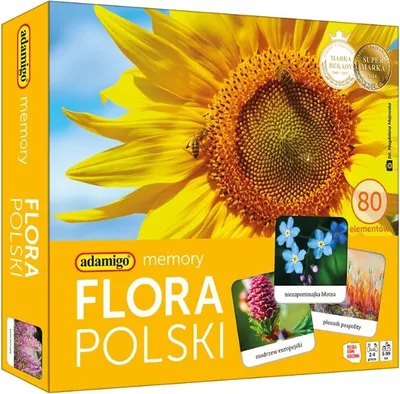 Zdjęcie produktu dla Gra memory ADAMIGO Flora Polski 07851