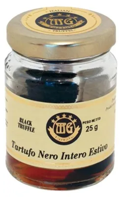 Image de Truffe d'été entière, conservée dans une saumure, 25 g, marque MG Tartufo