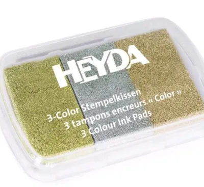 Produktbild von HEYDA 204888466, Mehrfarbig, Gold, Grün, Grau, Unisex, 90 mm, 60 mm, 3 Stück(e)