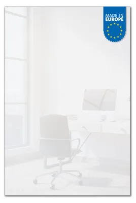 Zdjęcie produktu dla Tablica magnetyczna szklana banjado, do pisania, o wymiarach 60x90 cm, wykonana ze wzmocnionego szkła (ESG) z białym motywem [MTGH3-0024]