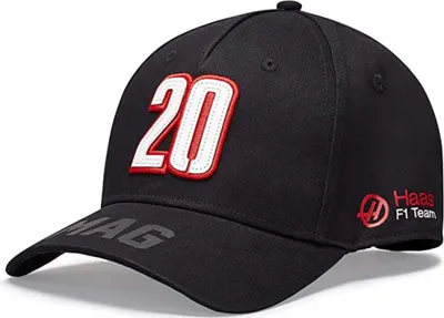 Immagine prodotto di Haas F1 Team - Cappellino da pilota BB da uomo - Kevin Magnussen - Snapback/OSFA - Nero