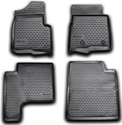 Produktbild von Fußmatten Set Element TPE Gummi 3D, wasserdicht, hoher Rand, rutschfest, passgenau – kompatible mit FORD F150 Super CaB , 2009-2013, 4 tlg.