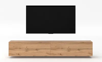 Produktbild von AX LIVING Schrank für TV Designer Lowboard Eiche Wotan Loriano 2x100cm