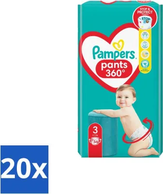 Zdjęcie produktu dla Pampers – pieluchy – rozmiar 3 – 56 pieluch – opakowanie ekonomiczne – 20 sztuk