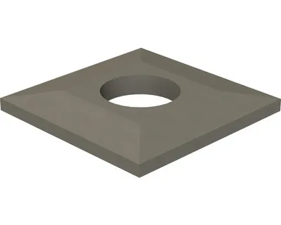 Obrázek produktu pro Komínová krycí deska EURO Single Stone 500 x 500 mm Ø200 mm betonová