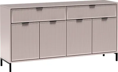 Produktbild von Sideboard in Kaschmir beige mit Rillenoptik 165 cm LAURO-161