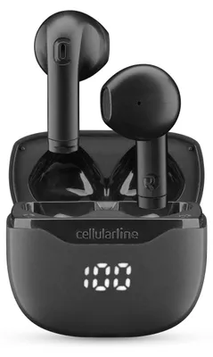 Productafbeelding van Cellularline 8018080490576, True Wireless Stereo (TWS), Gesprekken/muziek, 102 g, Koptelefoon met microfoon, Zwart
