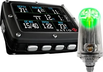 Produktbild von Ratio Ix3m2 Tech + Transmitter + Shell Box Tauchcomputer Durchsichtig  Durchsichtig One Size