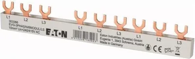 Immagine prodotto di Barra di fase Eaton 3Ph,10qmm,forcella,6TE EVG3PHAS/N/6MODUL/LS (303366)