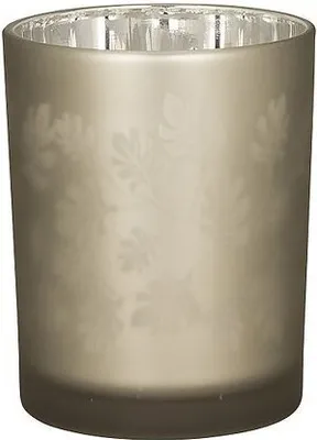 Produktbild von Broste Copenhagen Teelichthalter Hurricane Leaf Glas 12,5cm