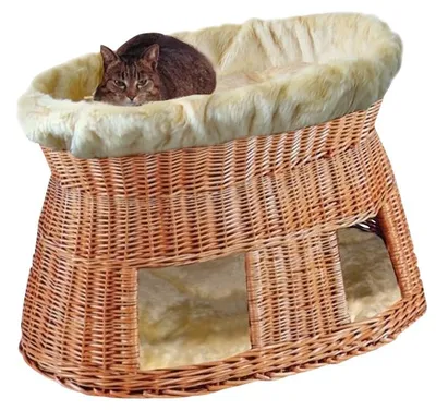 Produktbild von SILVIO DESIGN, Katzenbett, Katzenhöhle, Katzen Wohnwelt, Maße: ca. 80 x 53 x 50 cm