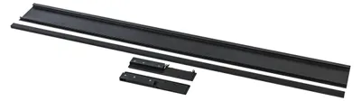 Produktbild von GTV AXIS PRO Set für Innenschublade (A), Blende+Verbinder, Blende H=110 mm, schwarz (C) – Höhe: 110; Breite: 1200; Farbe: Schwarz | Högert Technik