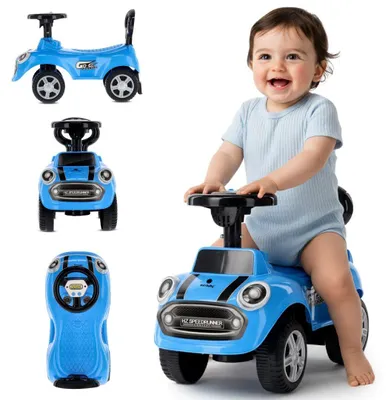 Produktbild von Kinderauto-Schieber GO GO Fashion blau