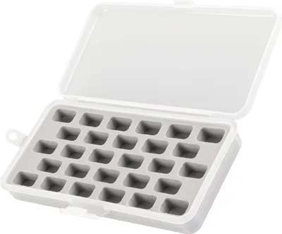Produktbild von Haushalts-Nähgarn-Aufbewahrungsbox aus Kunststoff, Platz für 28 Spulen, praktisches Etui für Nähzubehör & Spulen