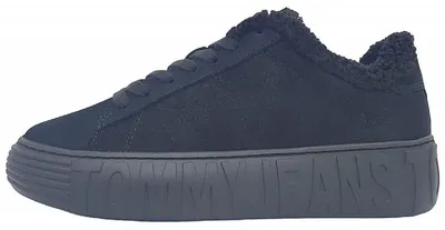 Produktbild von Tommy Hilfiger New Cupsole Leat WL Schnürer Schwarz in Gr. 41