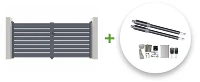 Produktbild von Flügeltor elektrisch 3,5m VOGEL H.160cm + Drehtorantrieb RANGER B150