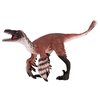 Obrázok produktu pre Mojo Fun Troodon with Articulated Jaw, 3 rok / roky, PREHISTORIC LIFE, Žltá, Hnedá, Polyvinylchlorid (PVC)