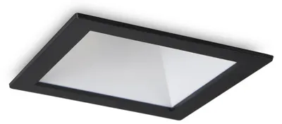 Produktbild von Ideal Lux LED-Einbaustrahler, quadratisch, schwarz-weiß, 192406, 11 W, 850 lm, 3000 K, Schutzart IP20