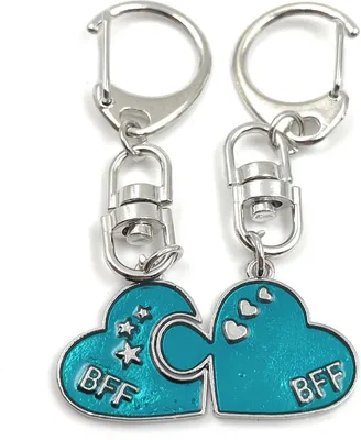 Produktbild von Onwomania Schlüsselanhänger - BFF Freundschaft Herz - Glücksbringer ideal als Geschenk