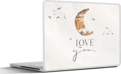 Produktbild von MuchoWow® Laptop Aufkleber Sticker Cover Zitate - Sprichwörter - Kinder - Liebe dich - Jungen - Mädchen - Kinder 30x22 cm - Laptop-Sticker
