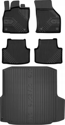 Productafbeelding van SET 77 vloermatten en vloermat voor Skoda Octavia 3 LB, modeljaren 2012-2020