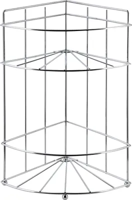 Produktbild von Eckregal Badezimmer Metall Carl Silver 18,5x14x26 cm Silber 1 Stück