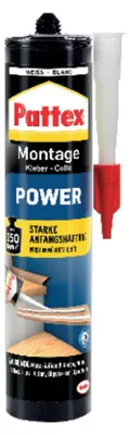 Produktbild von Pattex Montage Power 370g Kartusche, weiß