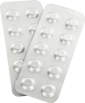 Produktbild von Steinbach O2/pH Ersatztabletten 30 Stk. Tabletten DPD4 + Phenol-Red silber