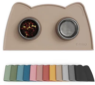Produktbild von Famanu Silikon-Futtermatte Antirutsch, wasserdicht, 46 x 25 cm, Beige