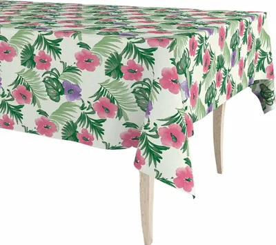 Productafbeelding van Mantel en rolstof Exma Hule Flores, 140 cm x 25 meter