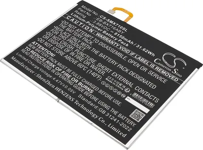 Produktbild von TECHTEK Akku Kompatibel mit [Samsung] Galaxy Tab S9, SM-X710, SM-X710N, SM-X716, SM-X716B, SM-X716N Ersetzt EB-BX716ABY, für GH82-31774A