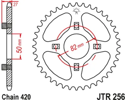 Image de Zębatka JT 38T JTR256.38
