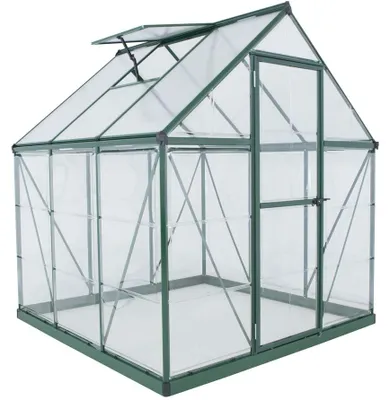 Produktbild von Palram - Canopia Aluminium Gewächshaus Hybrid 66 Grün 186x185x208 cm