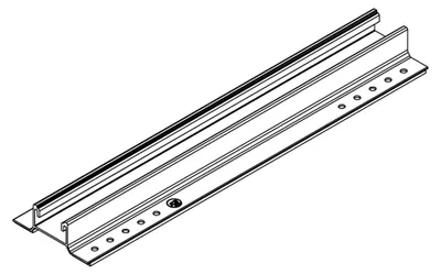 Productafbeelding van K2 Set MiniRail MK2, aluminium, korte rail + schroeven, stang met 385mm